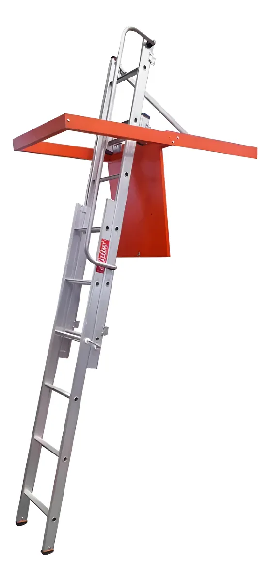 Escada De Alumínio Alçapão Sótão Alulev
