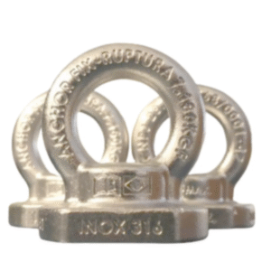 Kit 10 Un Olhal Ancoragem 1/2 Inox 316 7180kgf + Brinde